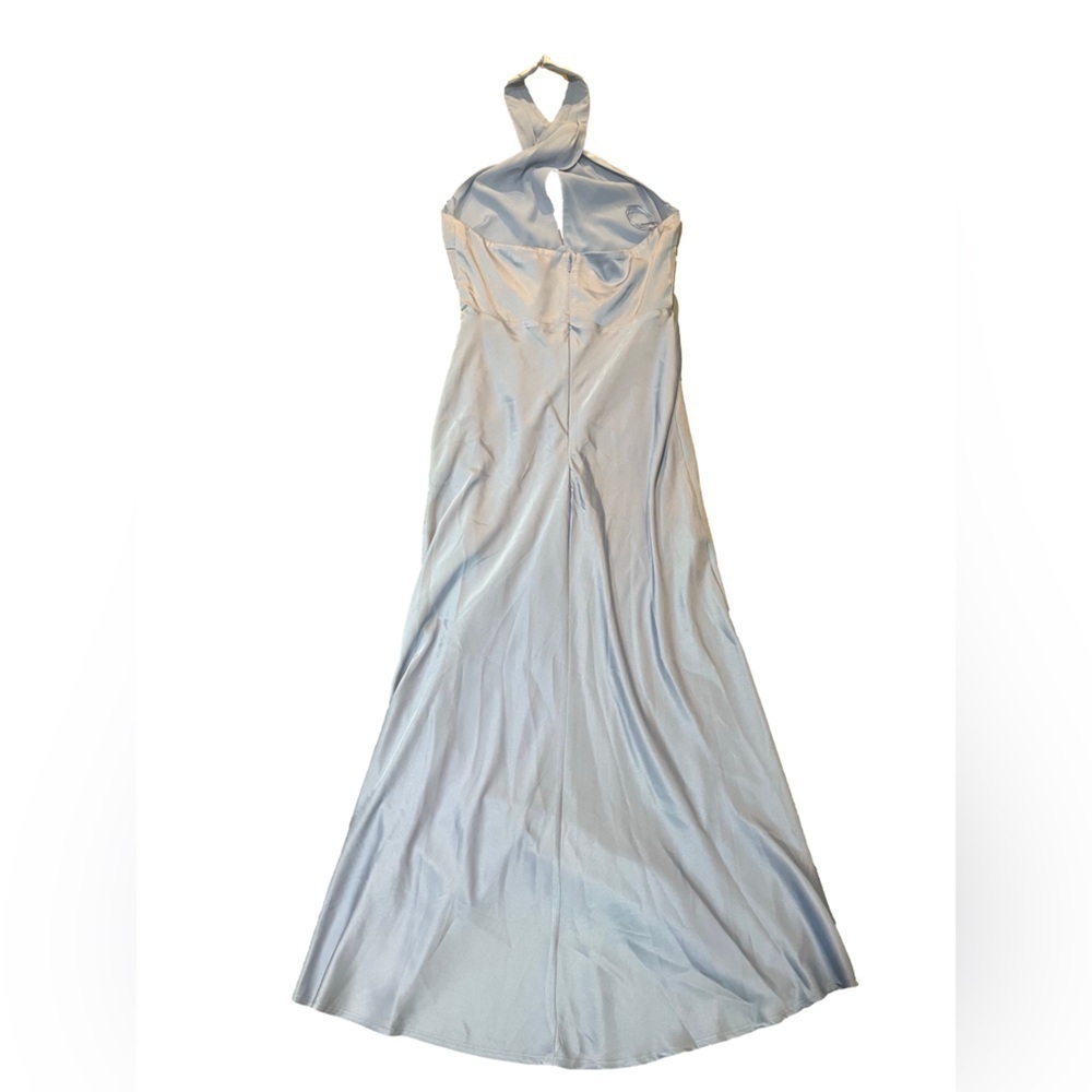 ASTR Marissa Satin Halter -Size Medium - blue - Picture 4 of 7